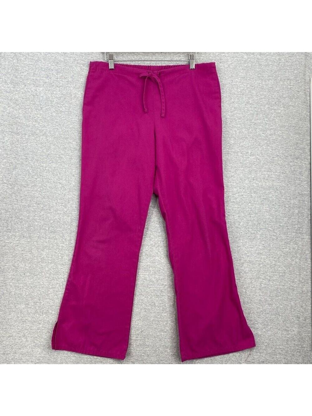 Cherokee Workwear Scrub Bottoms Womens Small Hot Pink Medical Nursing Healthcare